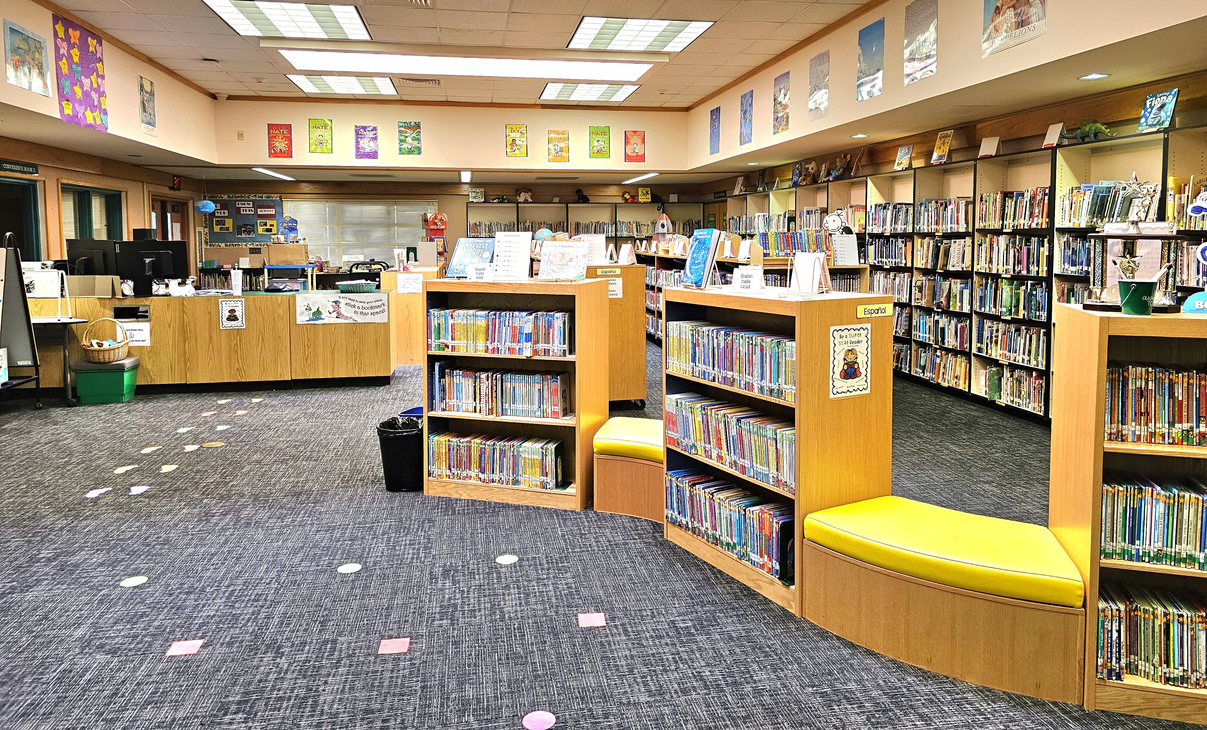 picture of inside our school library